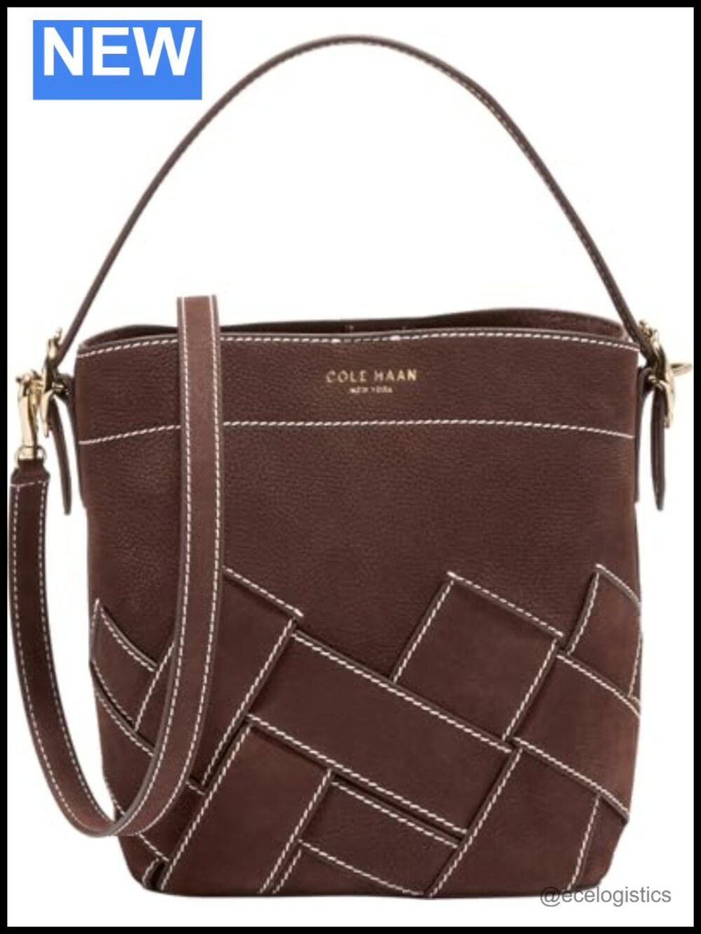 Alexandria Small Bucket Crossbody Bag Textile Adjustable Strap